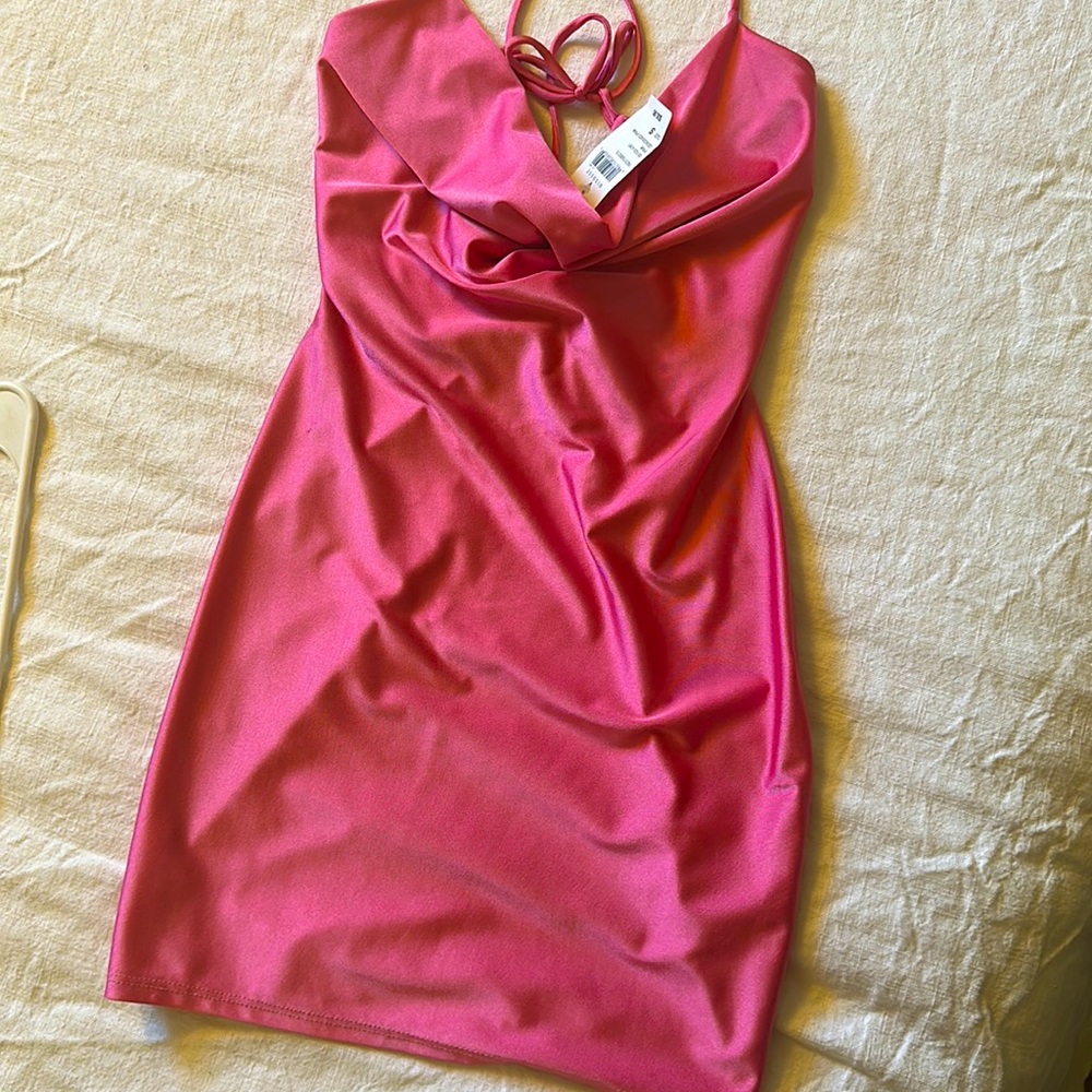 Pink new mini dress